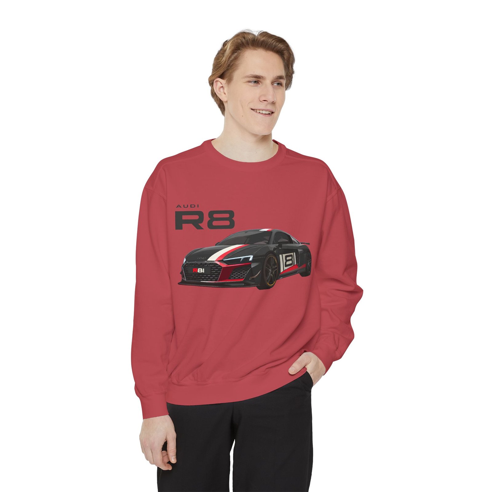 Car Lover's Unisex Sweatshirt, R8 Graphic Top, Automotive Gift, Casual Wear, Birthday Present, Motorsport Apparel - Image 27