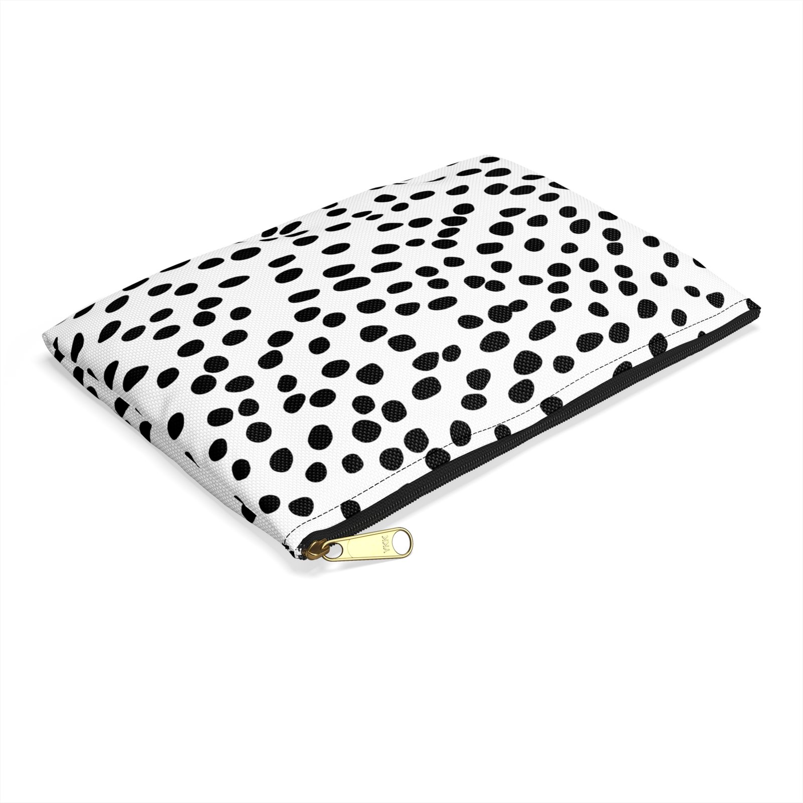 Black and White Polka Dot Accessory Pouch | Makeup Bag, Travel Organizer, Gift for Her, Stylish Clutch, Fun Storage Solution