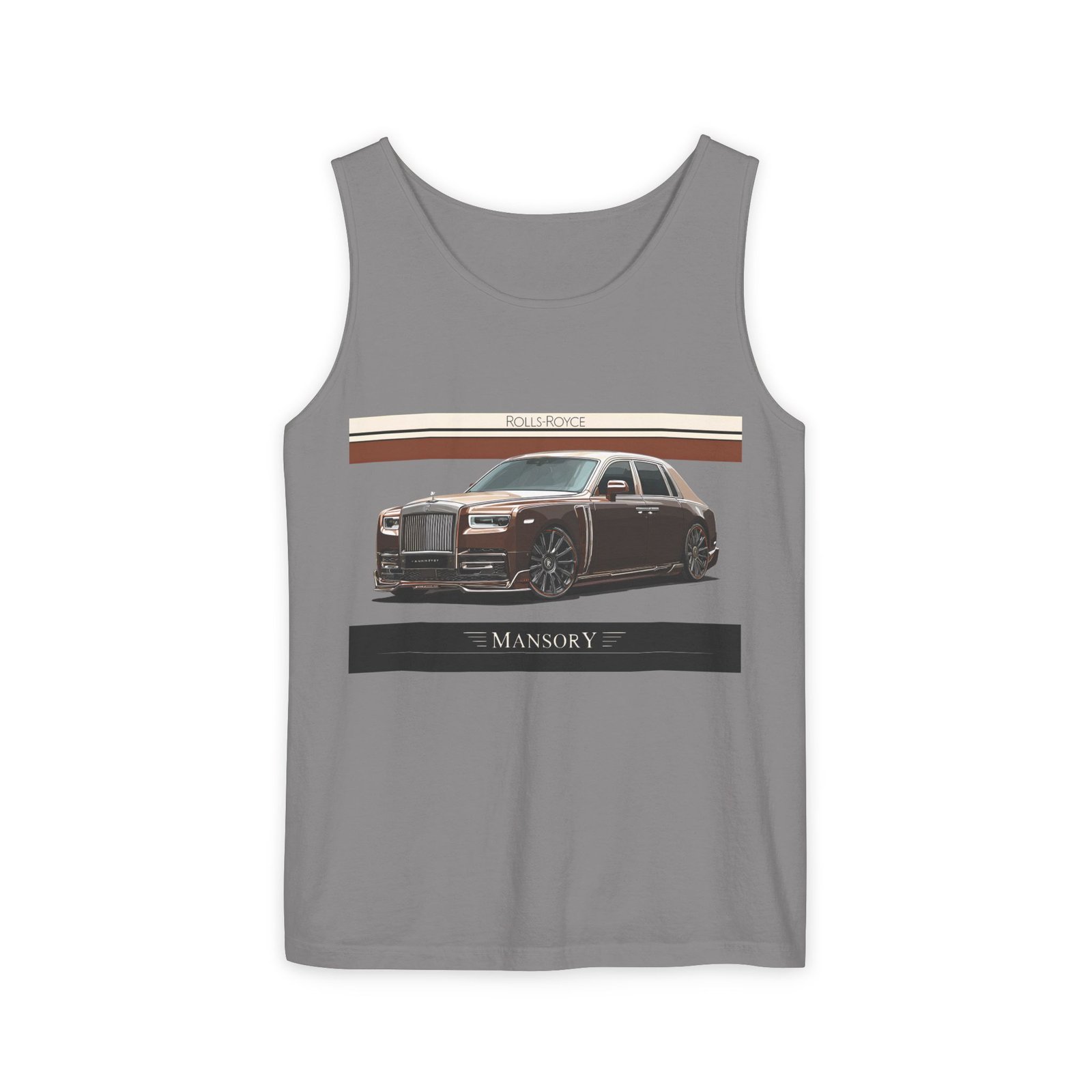 Luxury Car Graphic Unisex Tank Top, Casual Summer Wear, Perfect Gift for Car Enthusiasts, Birthday, Father's Day, Car Show Merchandise - Image 18