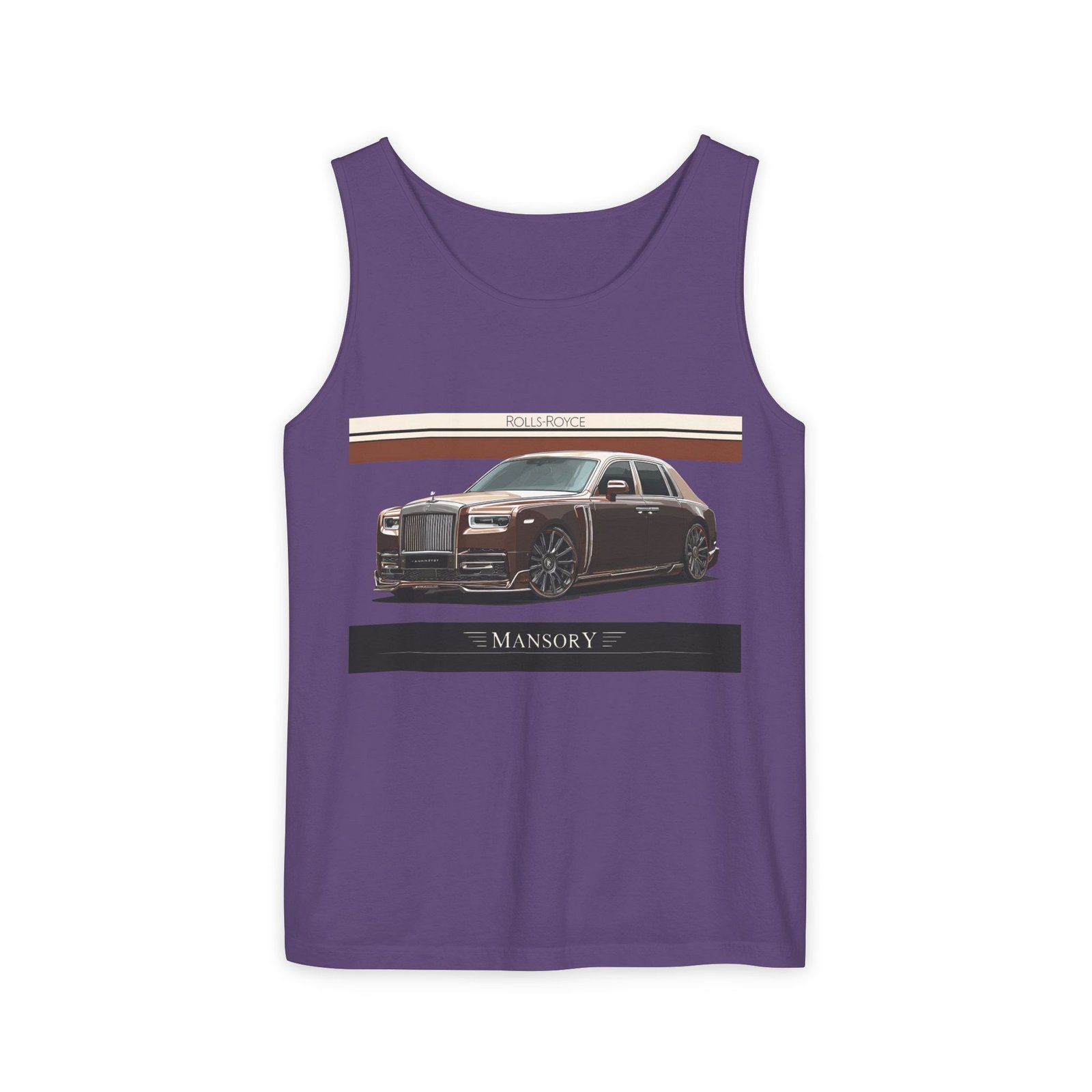 Luxury Car Graphic Unisex Tank Top, Casual Summer Wear, Perfect Gift for Car Enthusiasts, Birthday, Father's Day, Car Show Merchandise - Image 45