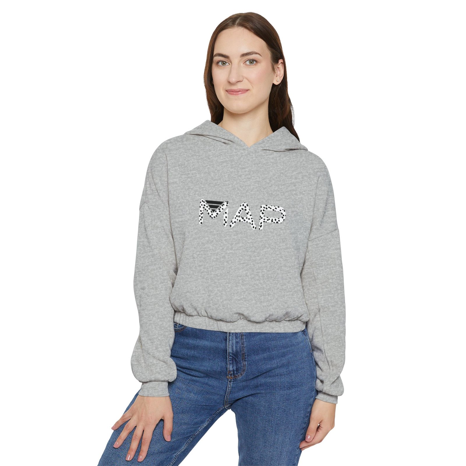Stylish Women's Cinched Bottom Hoodie | Cozy Fashion, Casual Wear, Gift for Her, Modern Graphic Sweatshirt, Trendy Layering Piece - Image 3