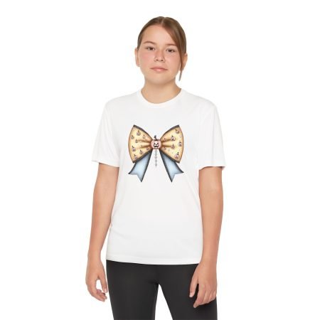 Youth Bow Graphic Tee | Cute Kids' Apparel, Birthday Gift, Cheerleading Shirt, Dance Practice Tee, Back to School Outfit