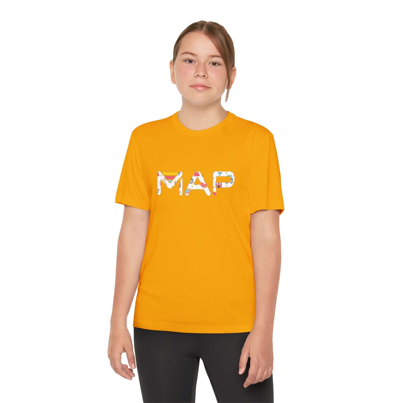 Youth Map Tee - Cool Graphic T-Shirt for Kids, Summer Wear, Birthday Gift, Active Lifestyle, Adventure Outfits - Image 4