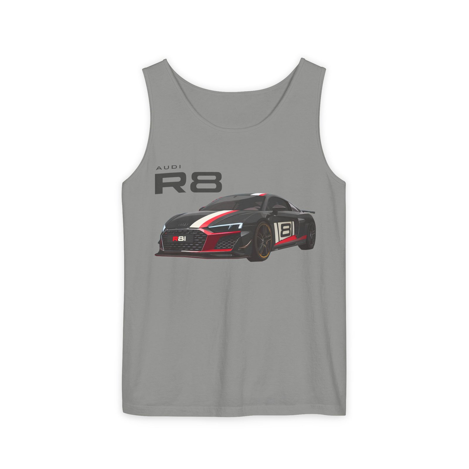 R8 Race Car Unisex Tank Top, Breathable Summer Top, Casual Wear, Gift for Car Enthusiasts, Sports Apparel, Comfortable Tank Top - Image 30