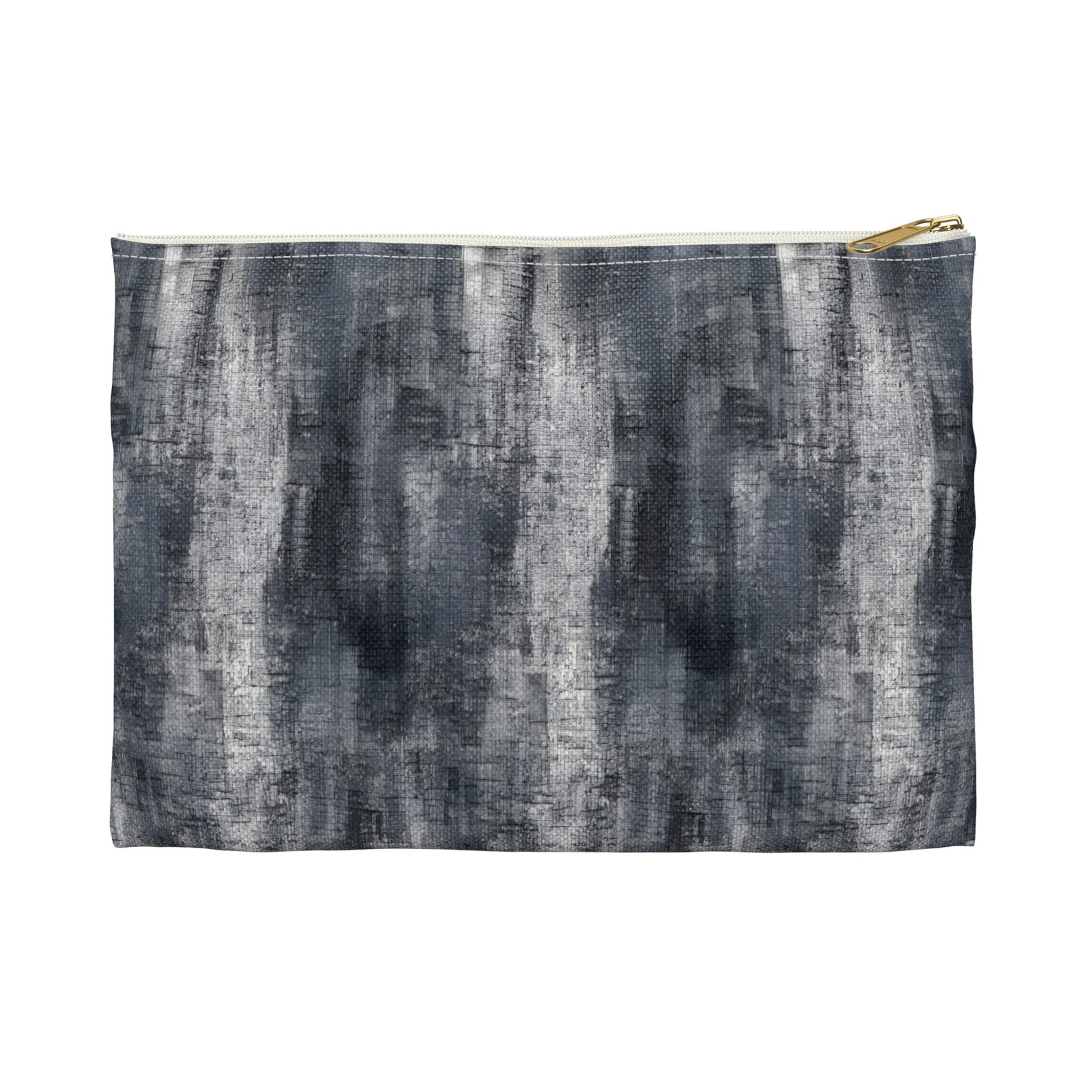 Chic Gray Abstract Accessory Pouch, Makeup Bag, Travel Organizer, Gift for Her, Minimalist Style, Artsy Design - Image 13