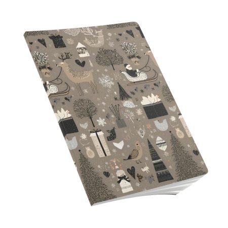 Festive Softcover Journal for Holiday Reflections, Christmas Diary, Gift for Writers, Seasonal Planner, Winter Scrapbook