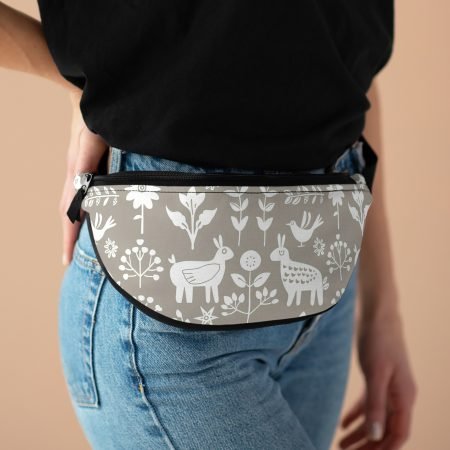 Chic Wildlife Fanny Pack | Stylish Floral Belt Bag for Festivals, Hiking, Travel, Outdoor Adventures, Gifts
