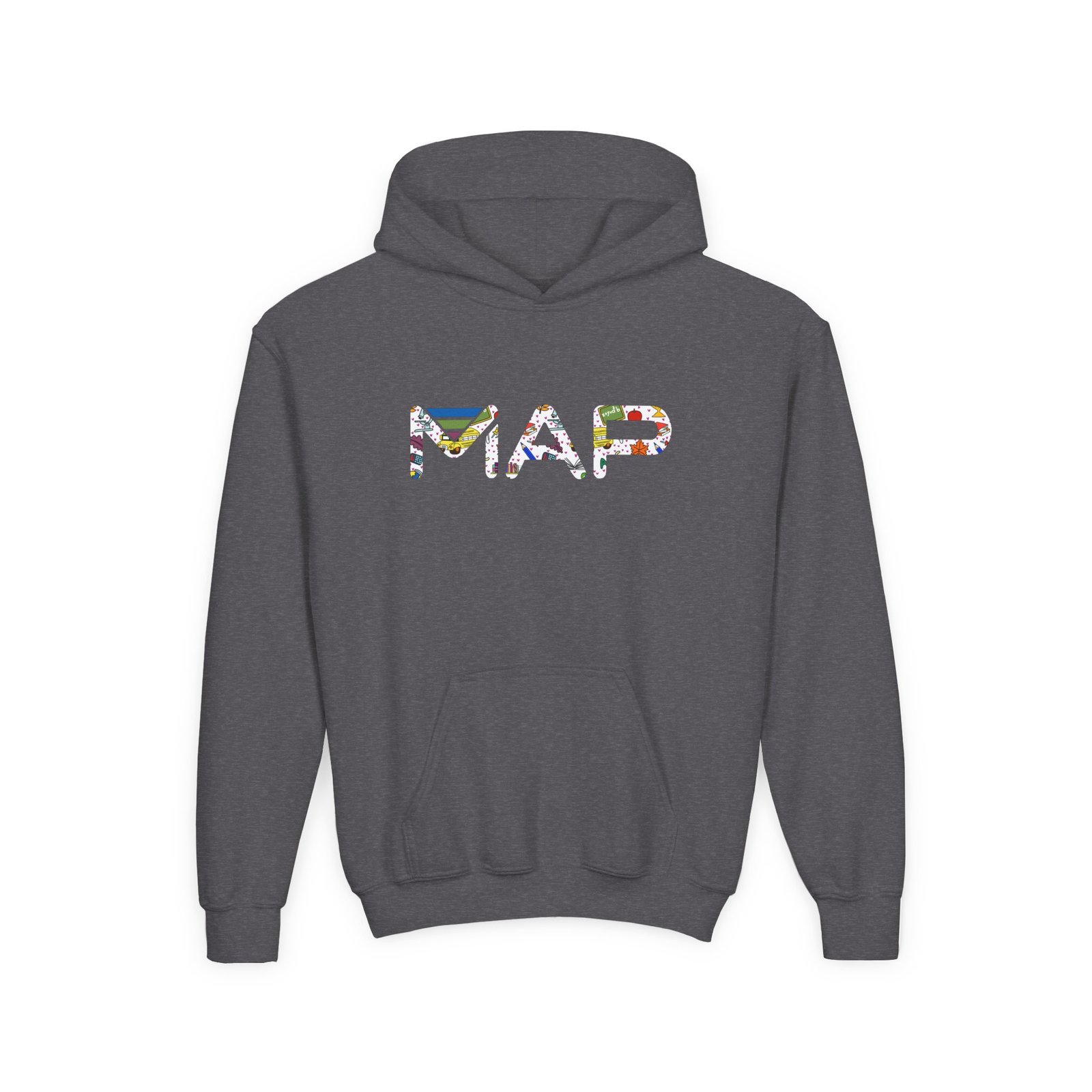 Youth Floral Print Hooded Sweatshirt, Comfortable Hoodie for Kids, Cute Gift for Birthday, Cozy Everyday Wear, Spring Fashion - Image 5