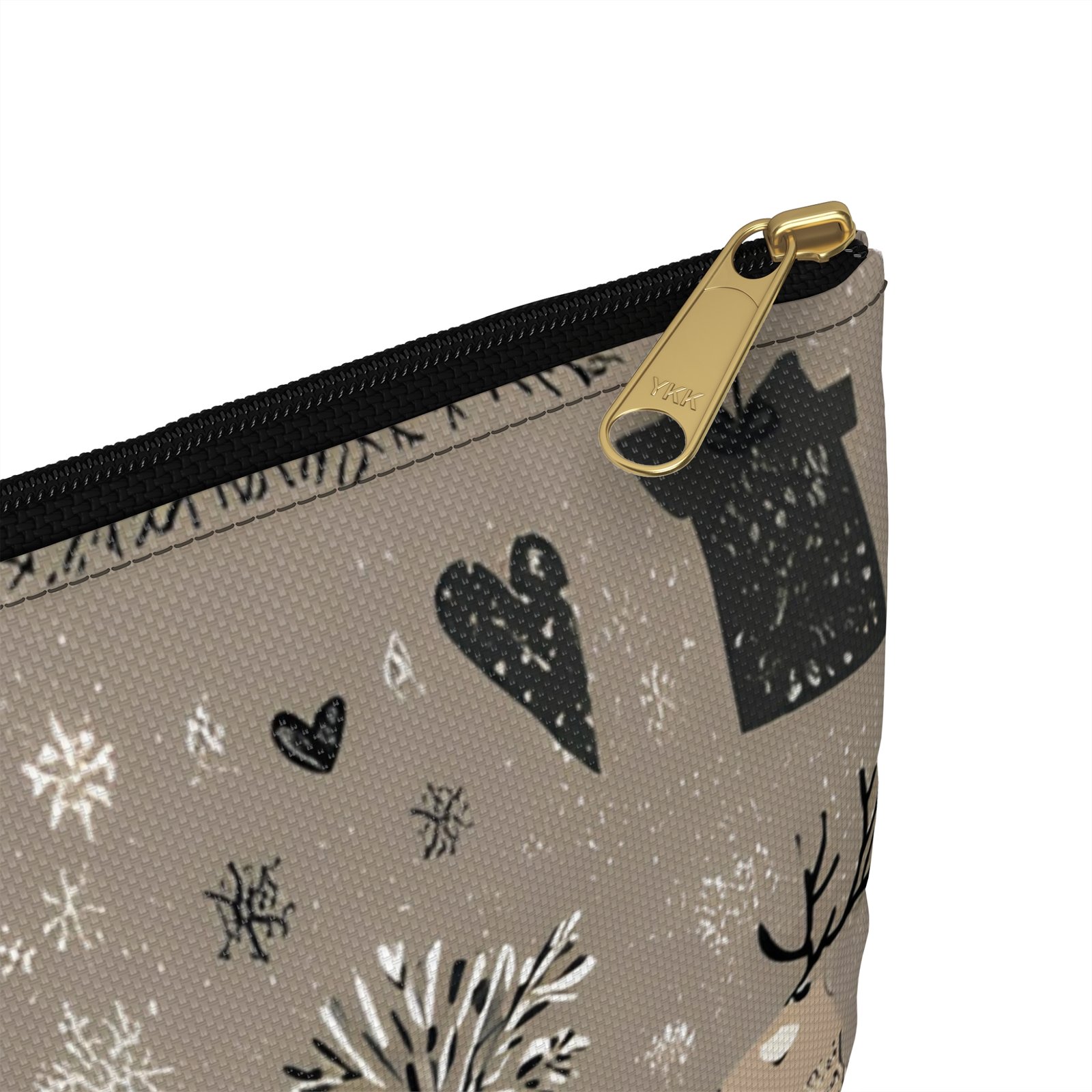 Festive Accessory Pouch with Winter Wonderland Design | Holiday Gift for Her, Makeup Bag, Organizer Pouch, Xmas Essentials, Cute Storage - Image 4