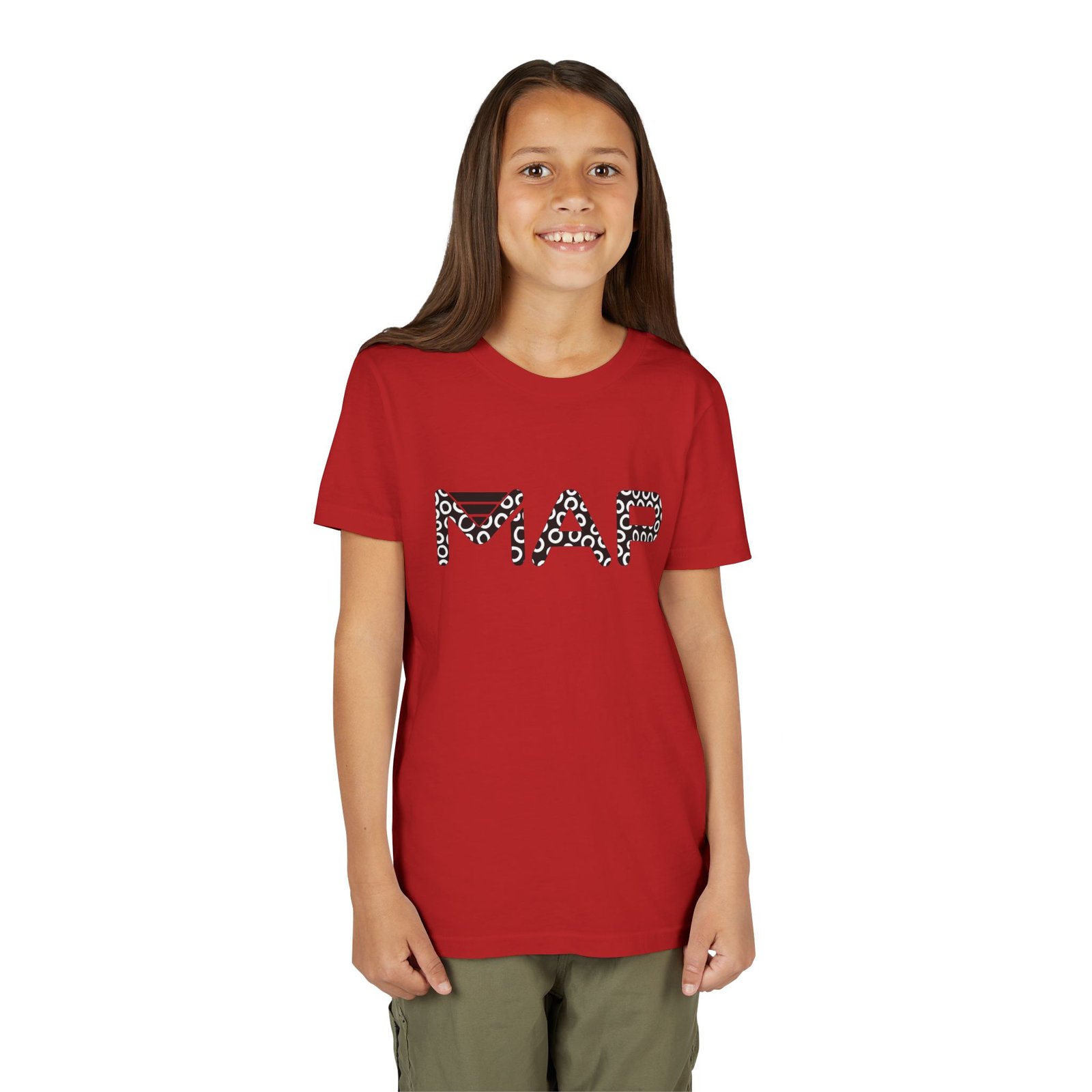 Stylish Youth Tee with Trendy MAP Design - Perfect for School, Gifts, Summer Wear, Birthdays, and Family Outings - Image 8