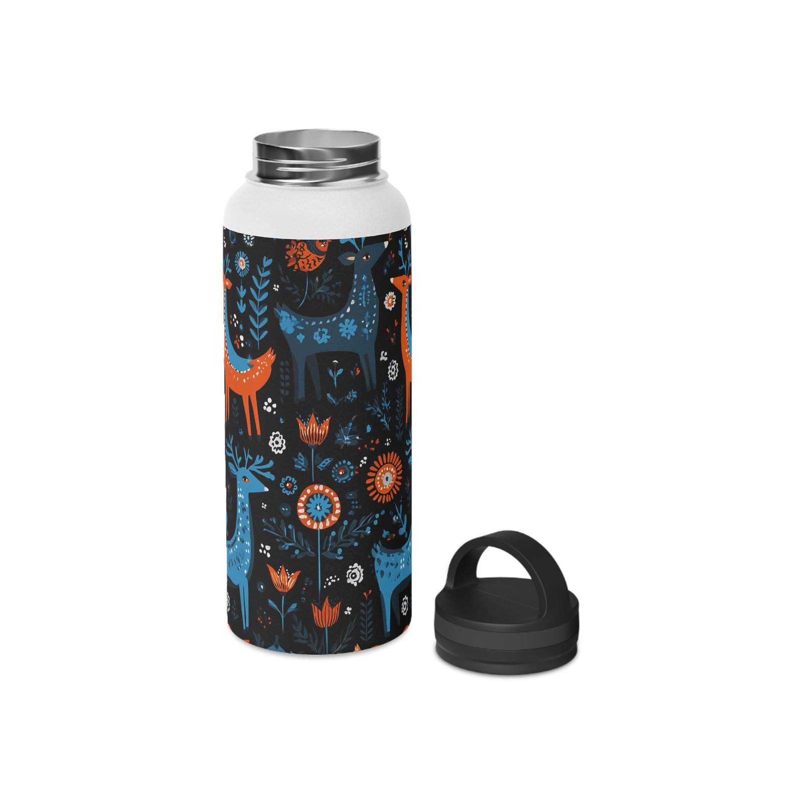 Nature-Inspired Stainless Steel Water Bottle | Reusable Eco-Friendly Travel Mug, Outdoor Gear, Gift for Adventurers, Floral Design - Image 11