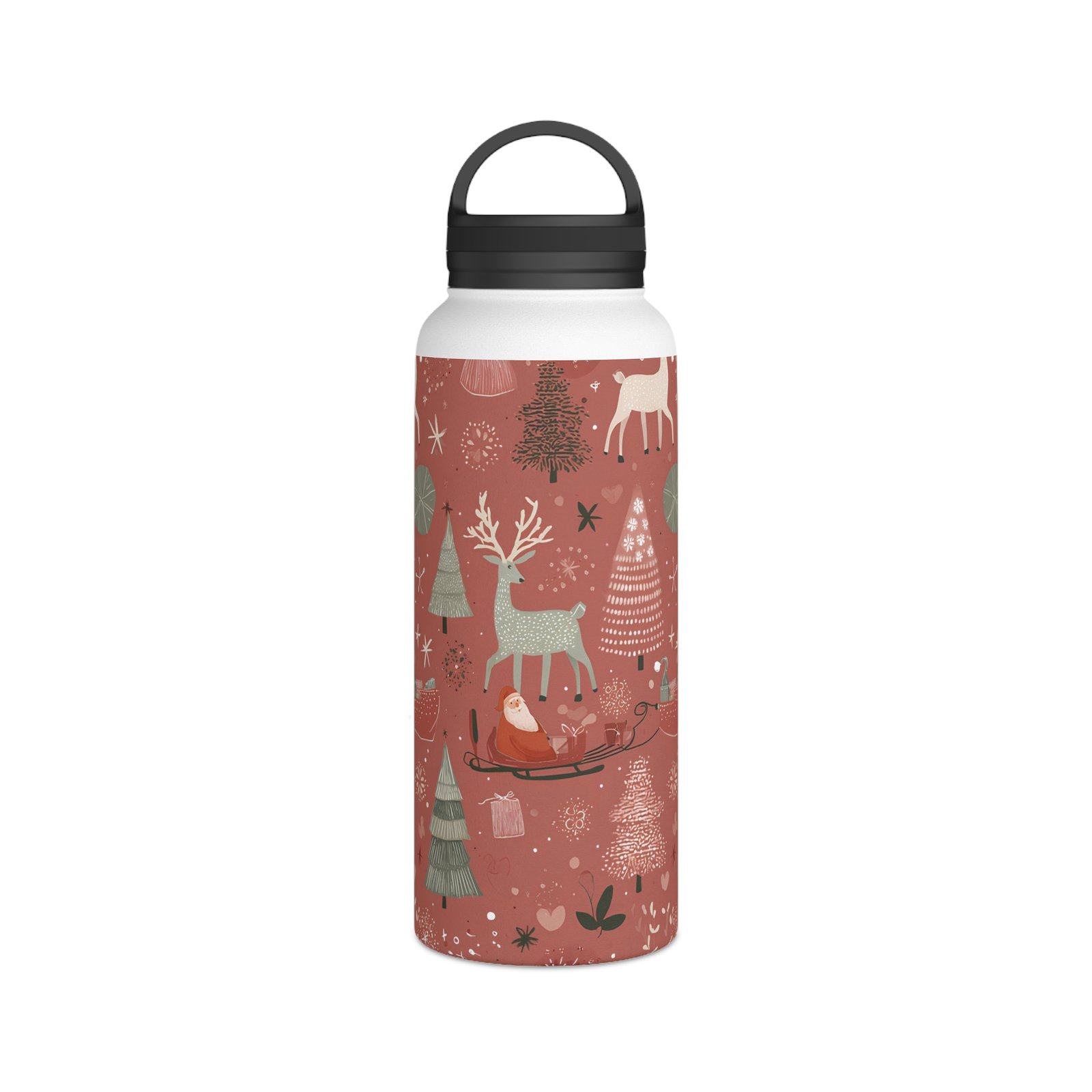 Stainless Steel Water Bottle, Handle Lid - Image 13