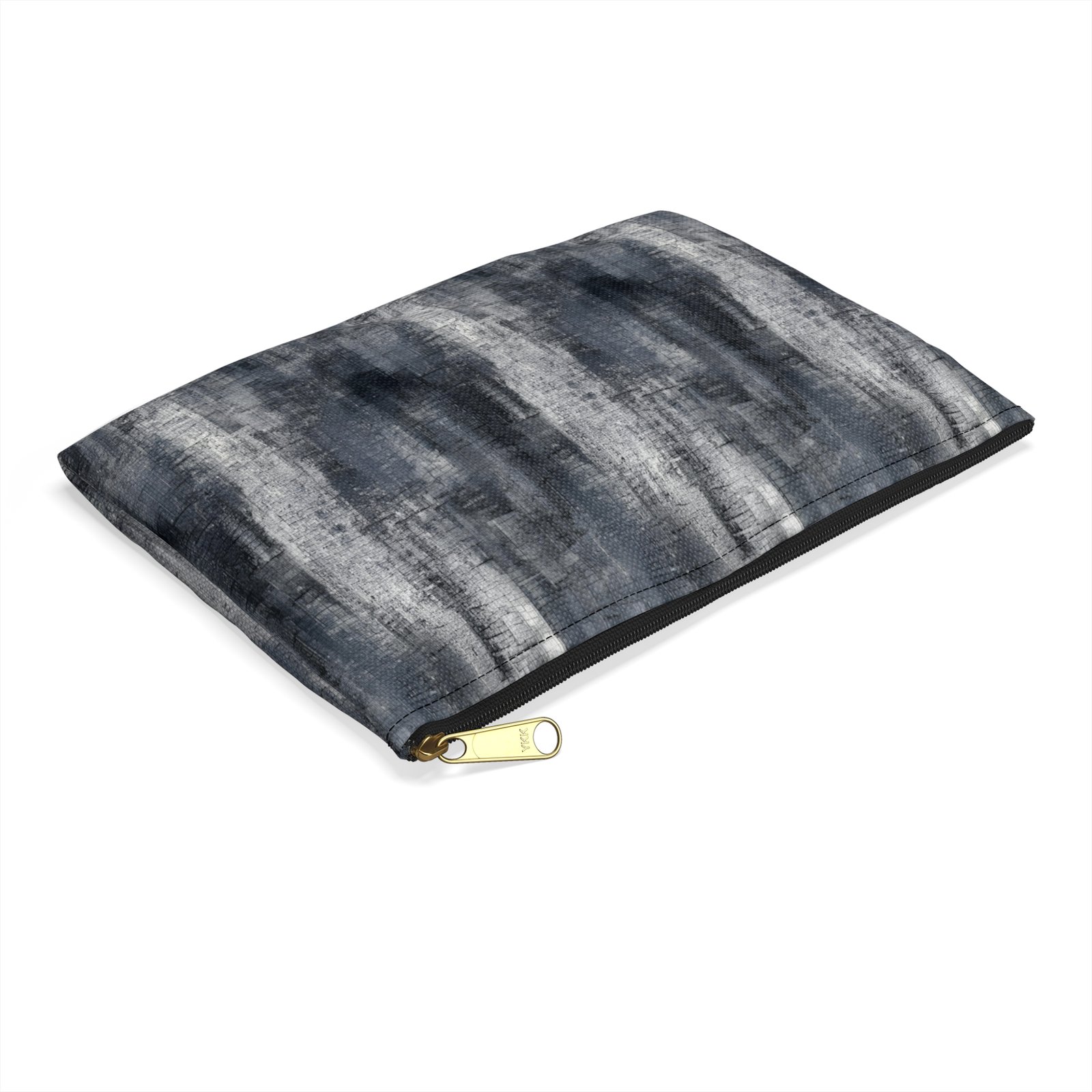 Chic Gray Abstract Accessory Pouch, Makeup Bag, Travel Organizer, Gift for Her, Minimalist Style, Artsy Design - Image 11