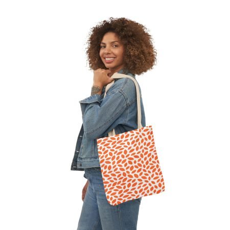 Vibrant Leaf Print Tote Bag, Eco-Friendly Shopping Bag, Stylish Beach Bag, Great for Gifts, Colorful Everyday Carryall
