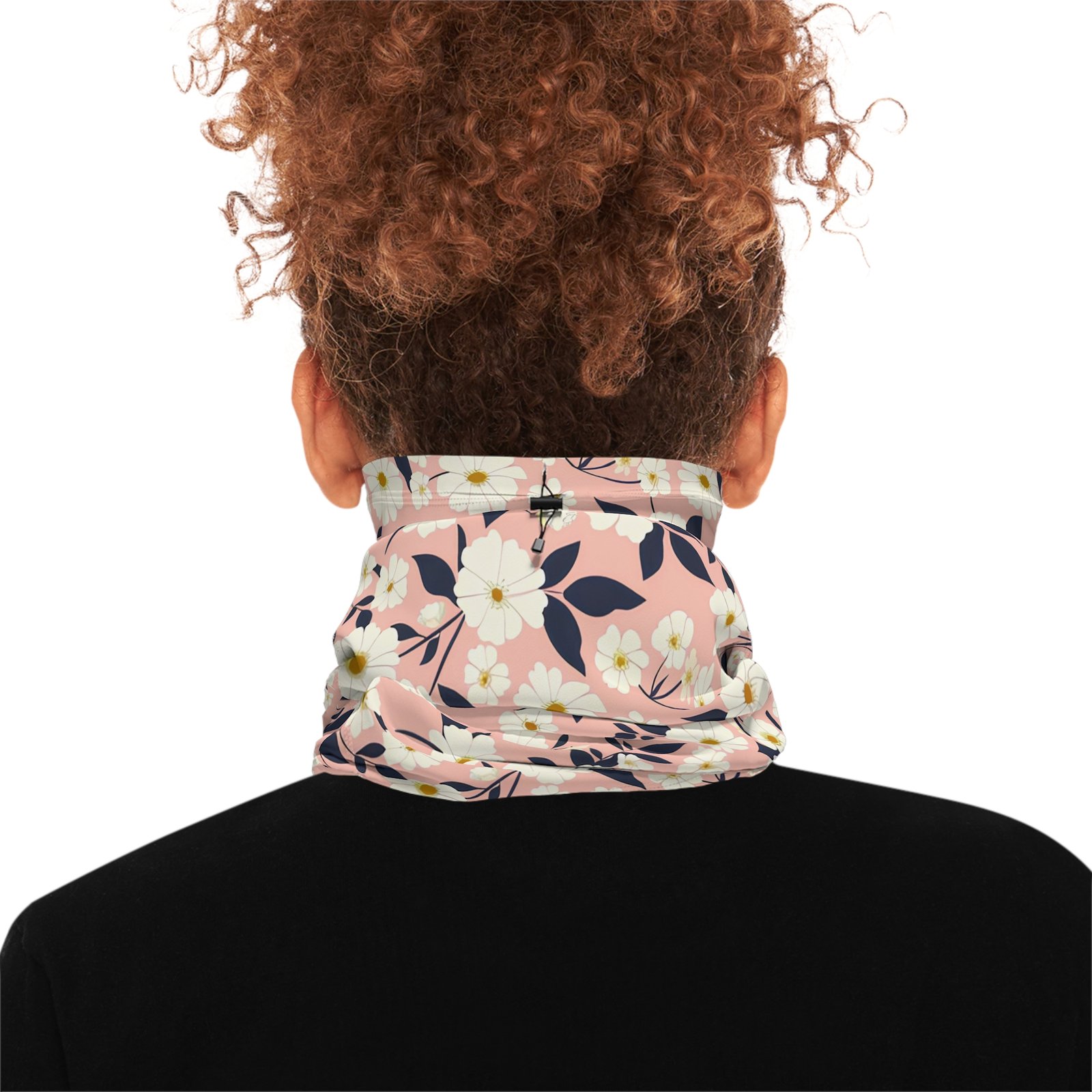 Floral Winter Neck Gaiter, Cozy Floral Scarf, Outdoor Neck Warmer, Gift for Her, Winter Accessories, Ski Neck Cover - Image 3