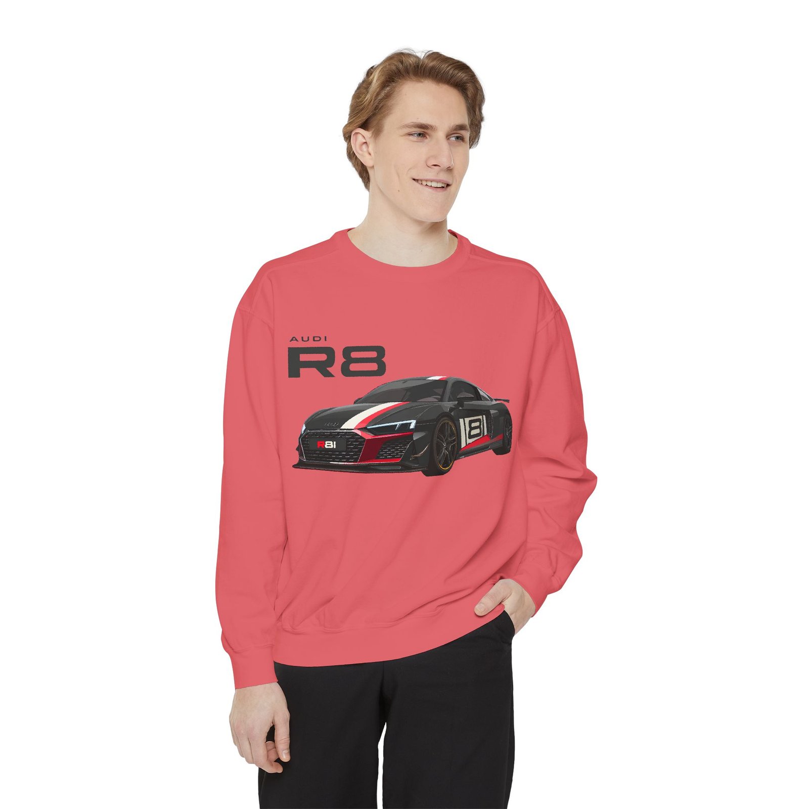 Car Lover's Unisex Sweatshirt, R8 Graphic Top, Automotive Gift, Casual Wear, Birthday Present, Motorsport Apparel - Image 25