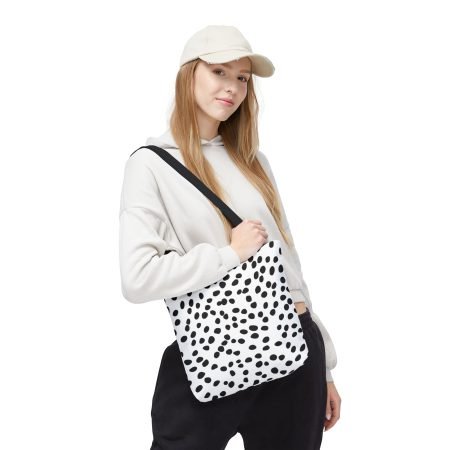 Chic Monochrome Tote Bag - Stylish Reusable Bag for Everyday Use, Shopping, Beach, Travel, Eco-Friendly Gift