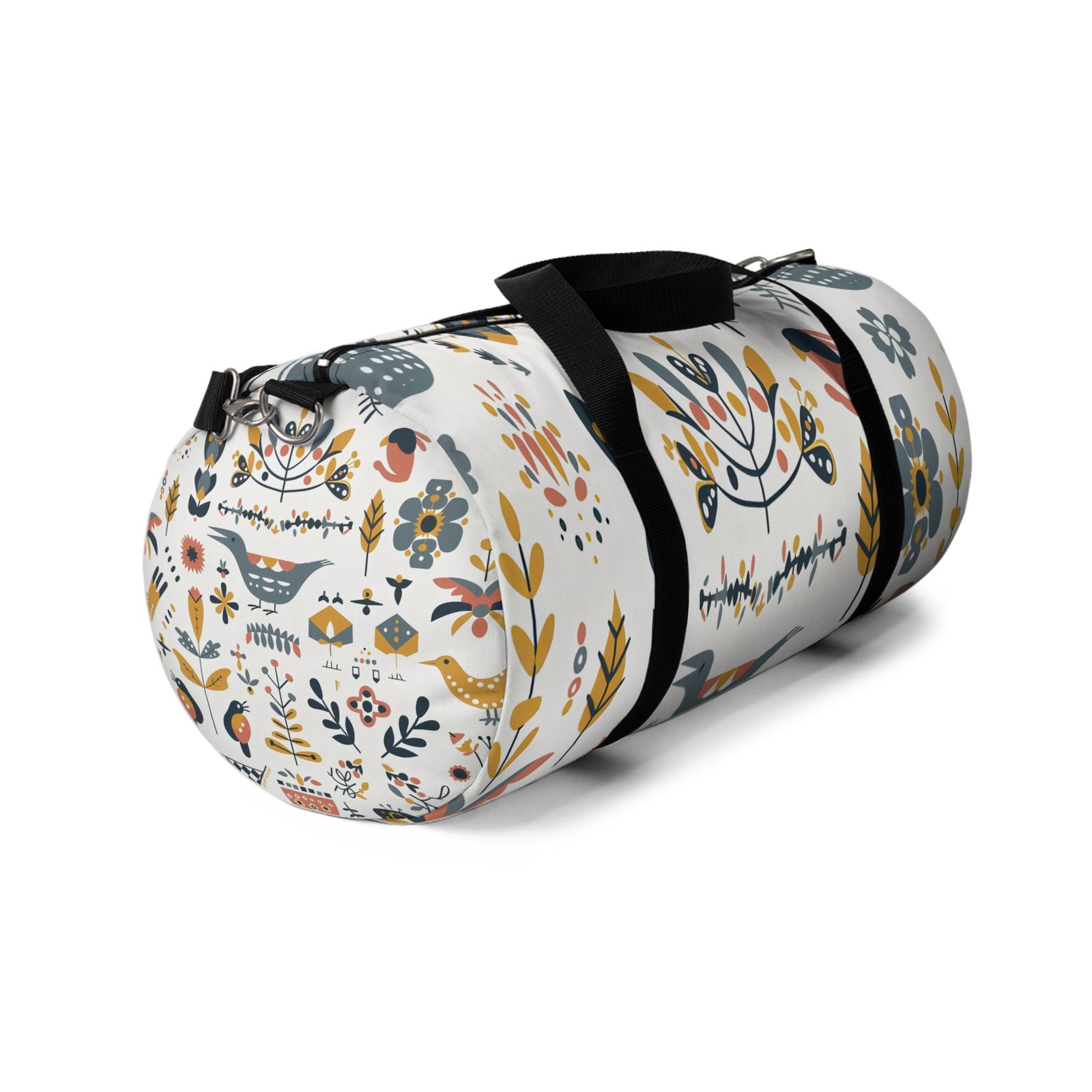 Floral Pattern Duffel Bag | Stylish Travel Tote, Gym Bag, Weekend Getaway, Gift for Her, Unique Overnight Bag - Image 2