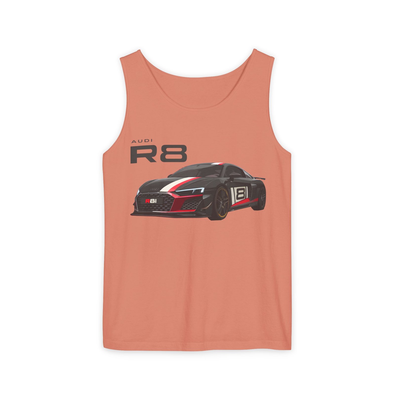 R8 Race Car Unisex Tank Top, Breathable Summer Top, Casual Wear, Gift for Car Enthusiasts, Sports Apparel, Comfortable Tank Top - Image 6