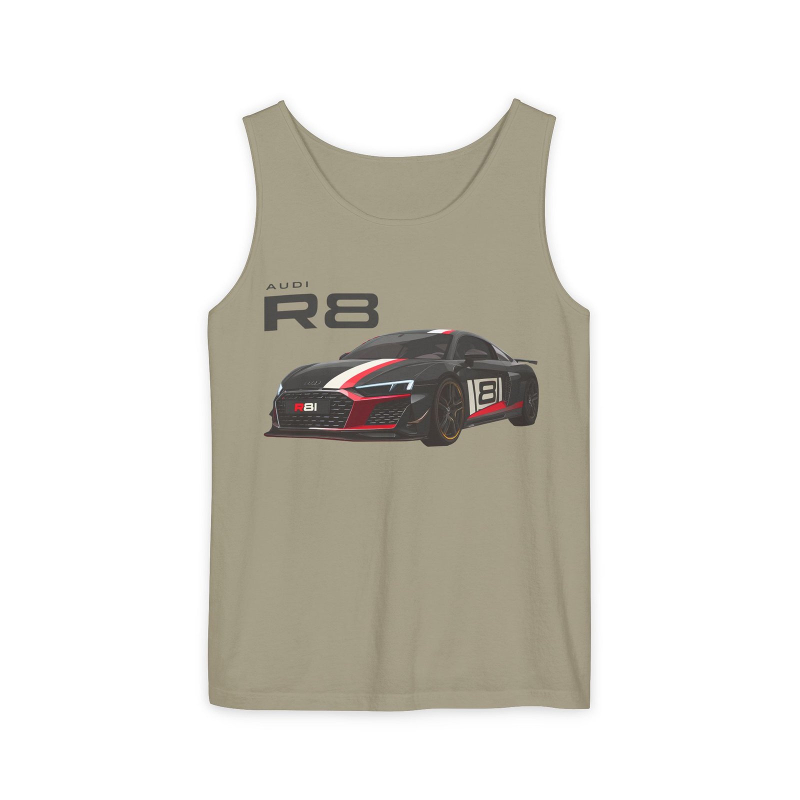 R8 Race Car Unisex Tank Top, Breathable Summer Top, Casual Wear, Gift for Car Enthusiasts, Sports Apparel, Comfortable Tank Top - Image 12
