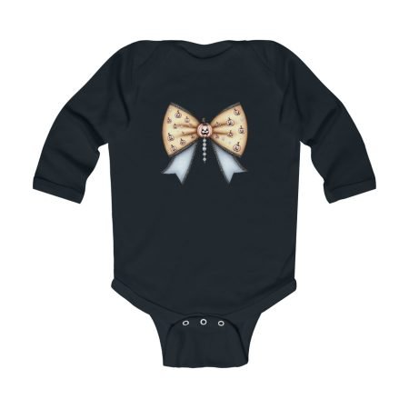 Nautical Bow Infant Bodysuit, Baby Shower Gift, Cute Baby Outfit, Gender Neutral, Cozy Long Sleeve