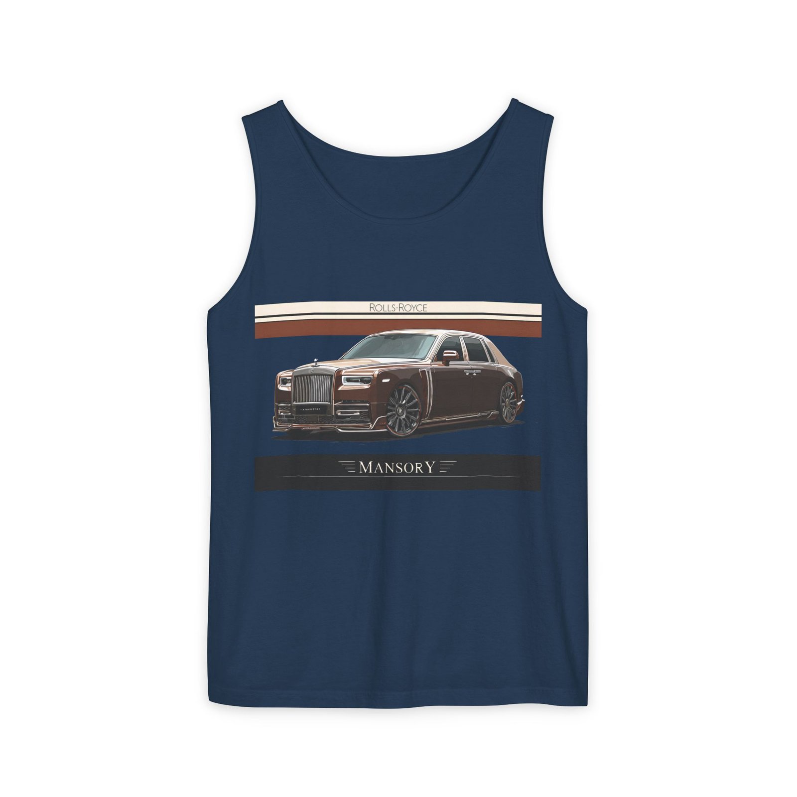 Luxury Car Graphic Unisex Tank Top, Casual Summer Wear, Perfect Gift for Car Enthusiasts, Birthday, Father's Day, Car Show Merchandise - Image 39
