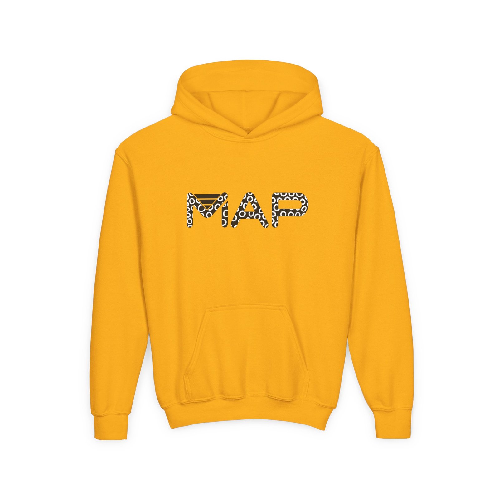Stylish Youth Hooded Sweatshirt - Perfect for Everyday Wear, Gifting, School Events, and Winter Celebrations, MAP Design - Image 3