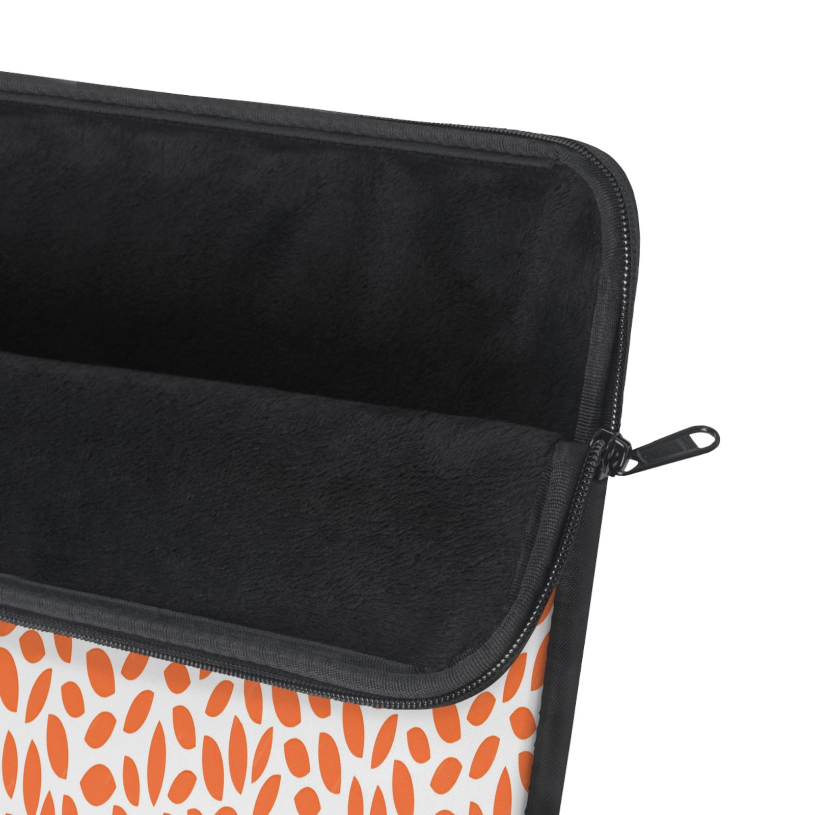 Stylish Laptop Sleeve, Trendy Tech Case for Students, Unique Gift for Tech Lovers, Modern Laptop Pouch, Orange Pattern Sleeve - Image 2