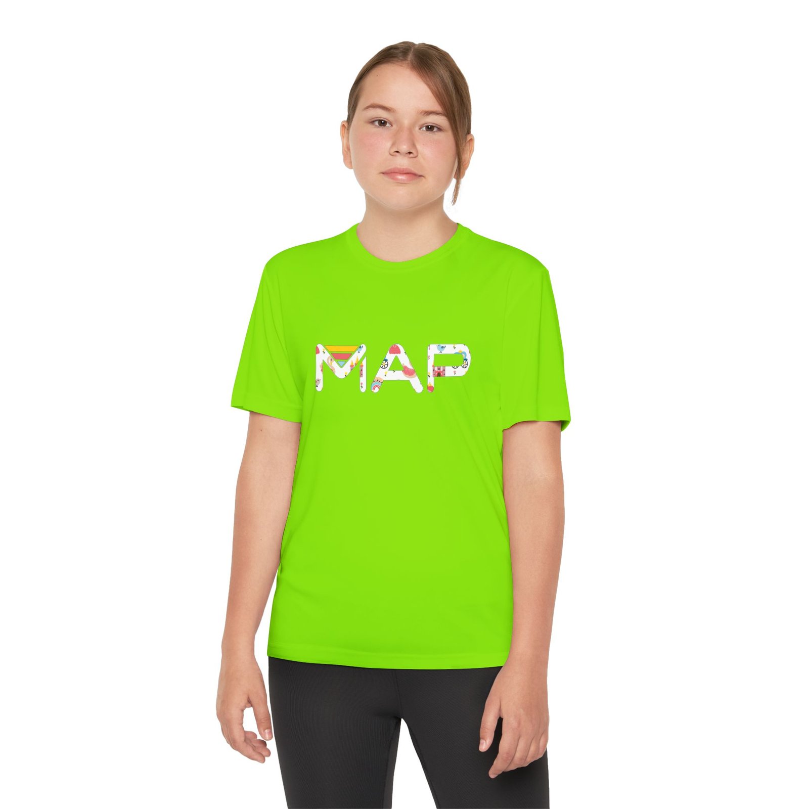 Youth Map Tee - Cool Graphic T-Shirt for Kids, Summer Wear, Birthday Gift, Active Lifestyle, Adventure Outfits - Image 6