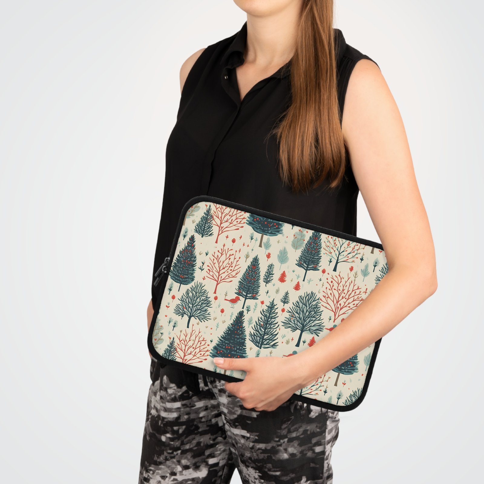 Forest-Themed Laptop Sleeve, Stylish Tech Case, Cute Laptop Cover, Gifts for Eco-Lovers, Holiday Present for Students - Image 18