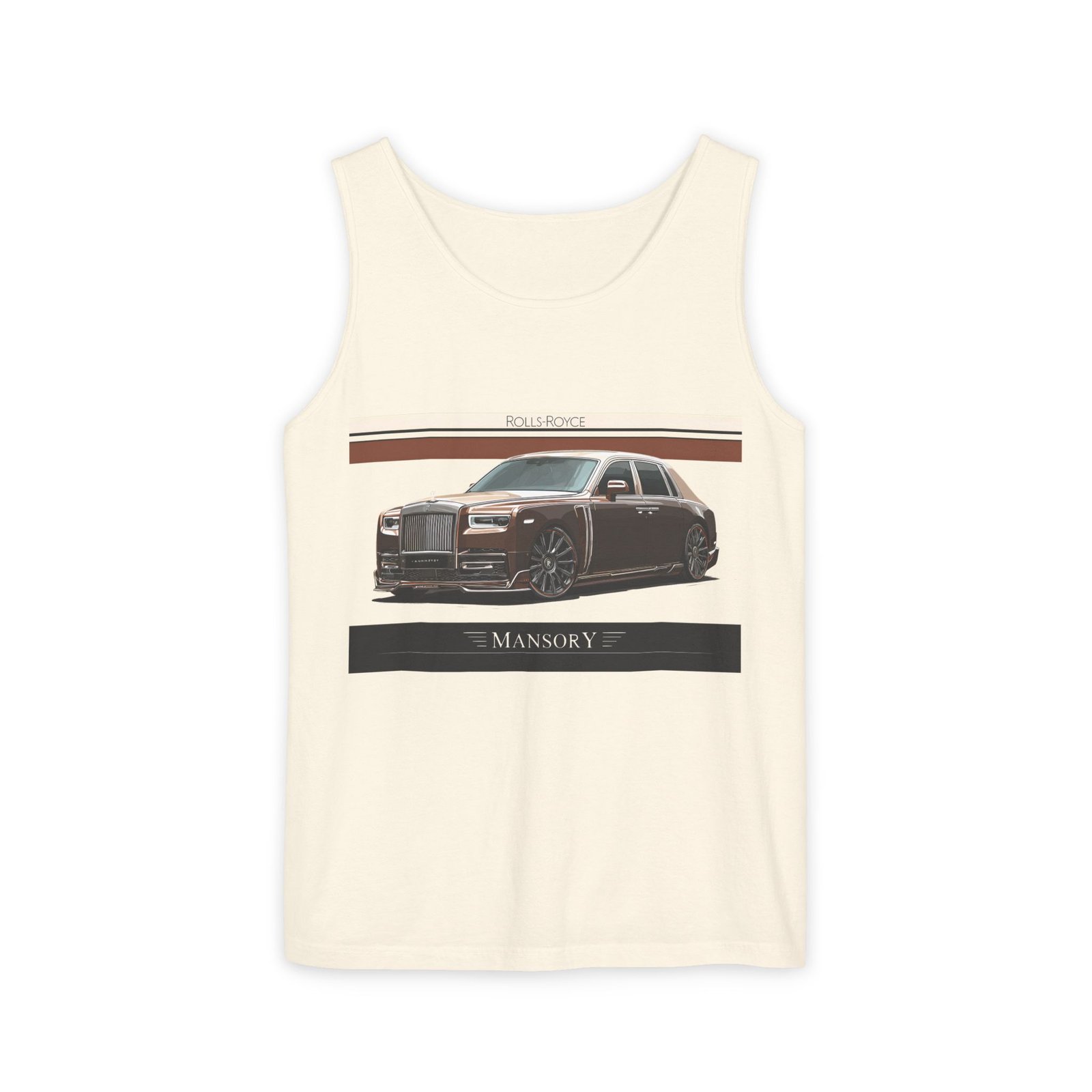 Luxury Car Graphic Unisex Tank Top, Casual Summer Wear, Perfect Gift for Car Enthusiasts, Birthday, Father's Day, Car Show Merchandise - Image 9