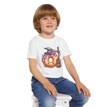 Halloween Donut Toddler T-shirt, Cute Halloween Shirt for Kids, Toddler Costume Tee, Fall Apparel for Toddlers, Trick or Treat Outfit