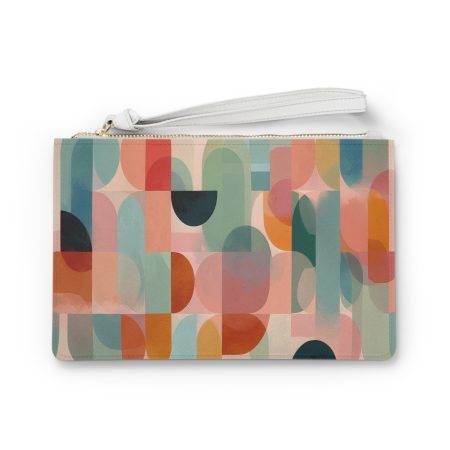 Abstract Geometric Clutch Bag, Stylish Purse for Everyday Use, Ideal Gift for Her, Party Accessory, Trendy Handbag