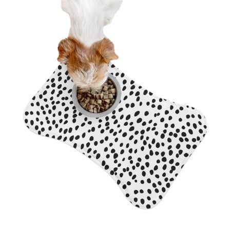 Stylish Pet Feeding Mats for Dogs and Cats, Non-Slip Placemat for Bowls, Paw Print Design, Pet Décor, Gifts for Pet Lovers