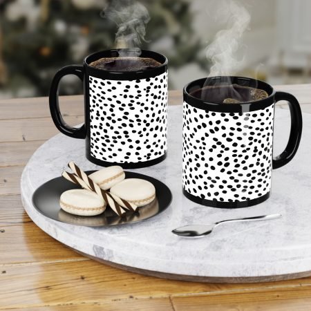 Chic Black and White Coffee Mug | Modern Minimalist Design, Unique Gift for Coffee Lovers, Perfect for Home or Office