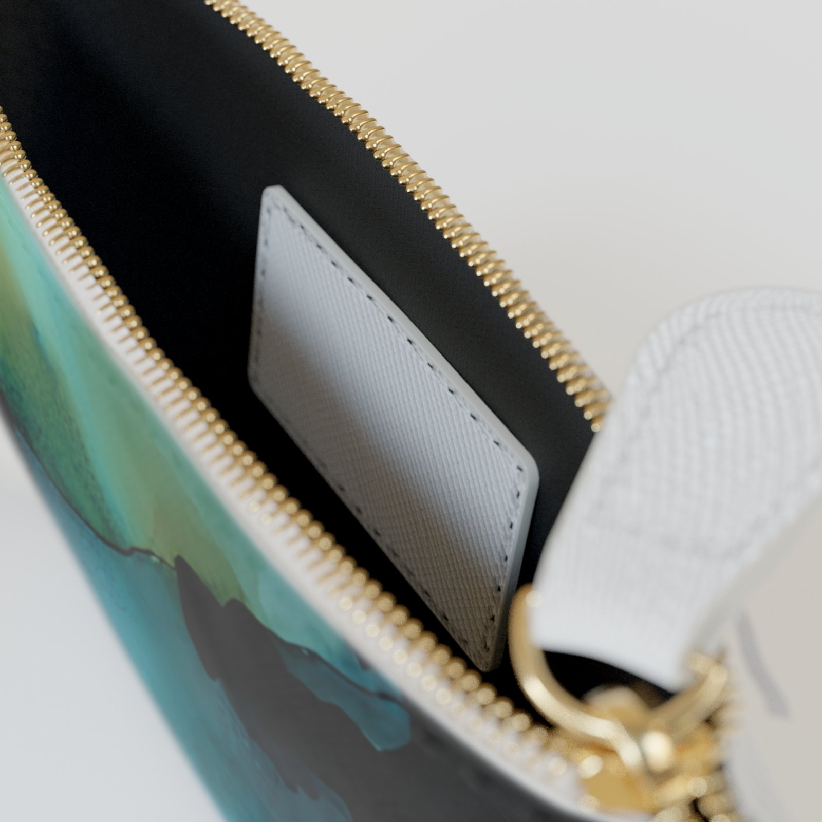 Elegant Teal Mini Clutch Bag, Stylish Accessory, Handbag, Purse, Gift for Her, Evening Bag, Bridesmaid Gift - Image 3