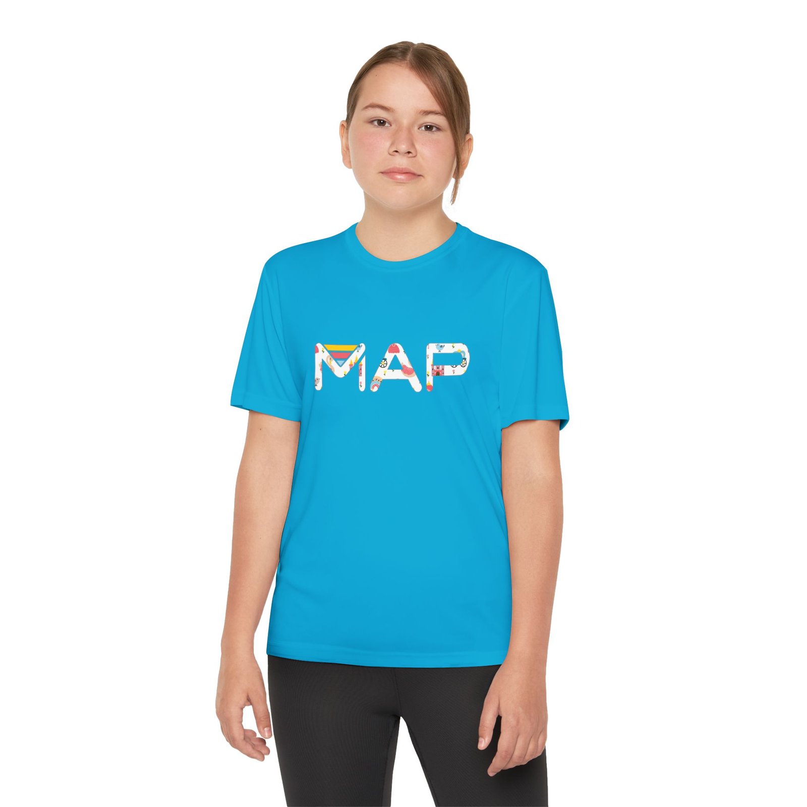 Youth Map Tee - Cool Graphic T-Shirt for Kids, Summer Wear, Birthday Gift, Active Lifestyle, Adventure Outfits - Image 8