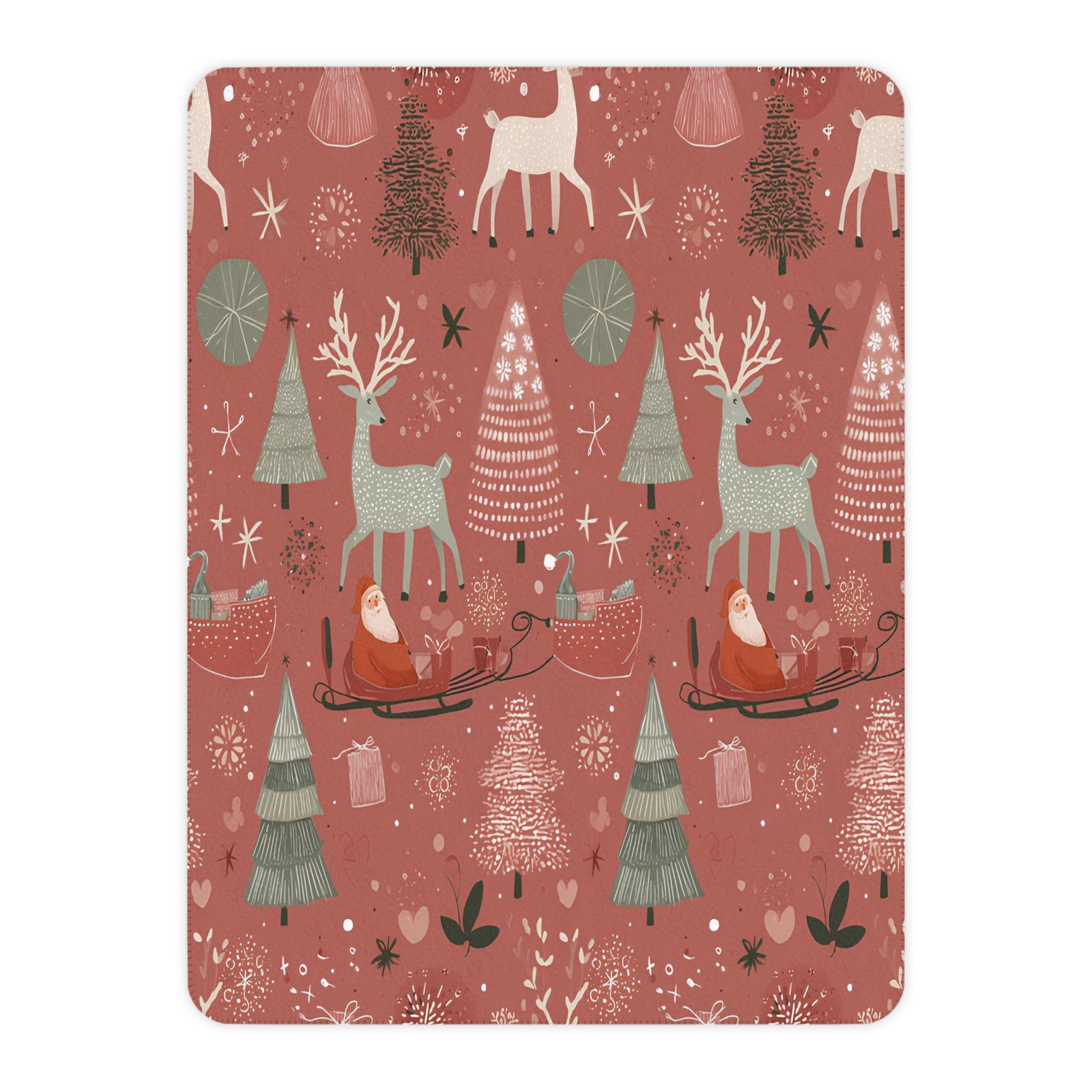 Cozy Holiday Sherpa Blanket, Winter Decor, Christmas Gift, Snuggly Throw, Festive Home Accessory - Image 7