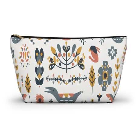 Charming Floral Accessory Pouch, Makeup Bag, Travel Organizer, Gift for Her, Cute Storage Solution