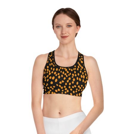 Stylish Printed Sports Bra for Active Lifestyle, Workout Gear, Fitness Apparel, Stylish Gym Wear, Athletic Clothing, Patterned Underwear