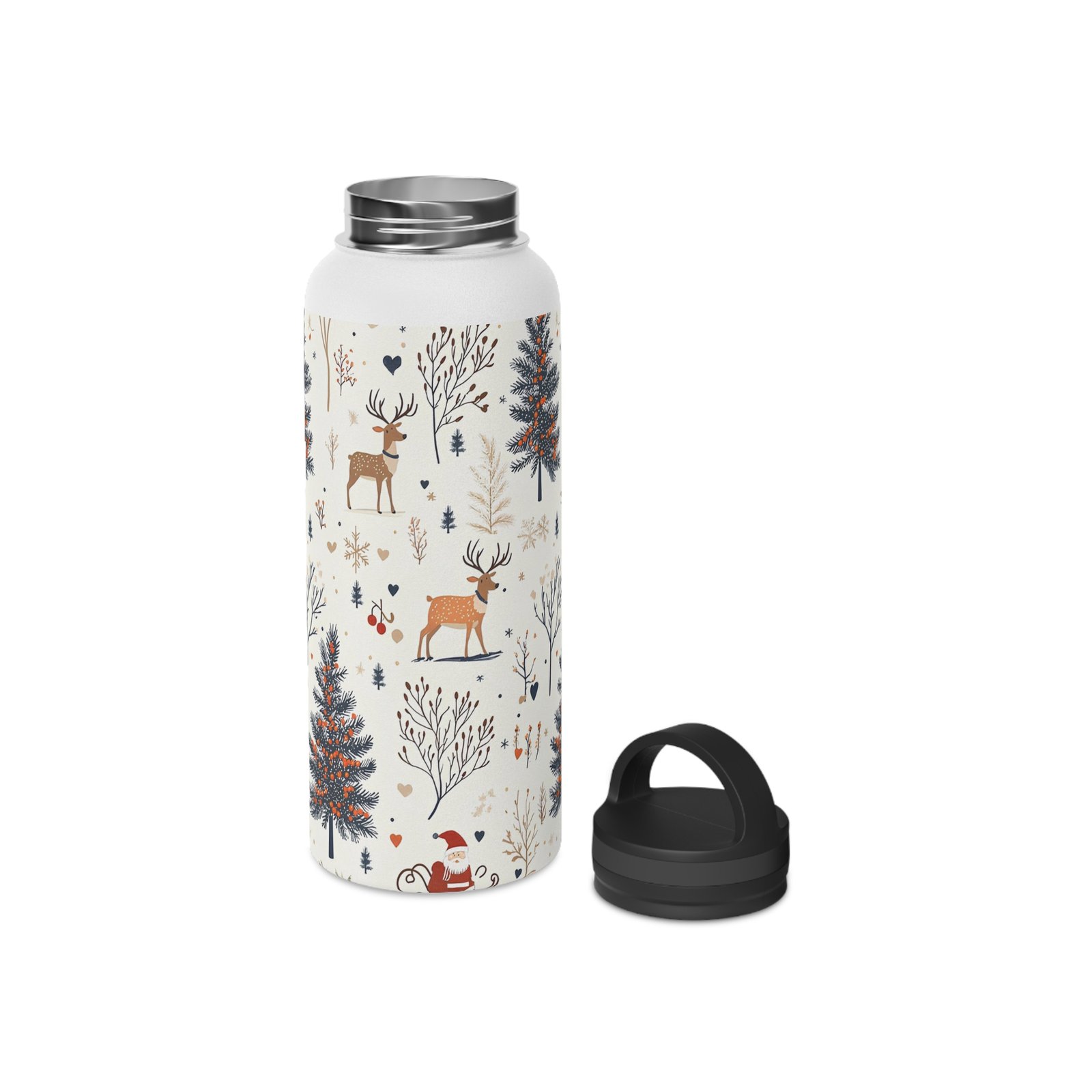 Stainless Steel Water Bottle, Handle Lid - Image 15