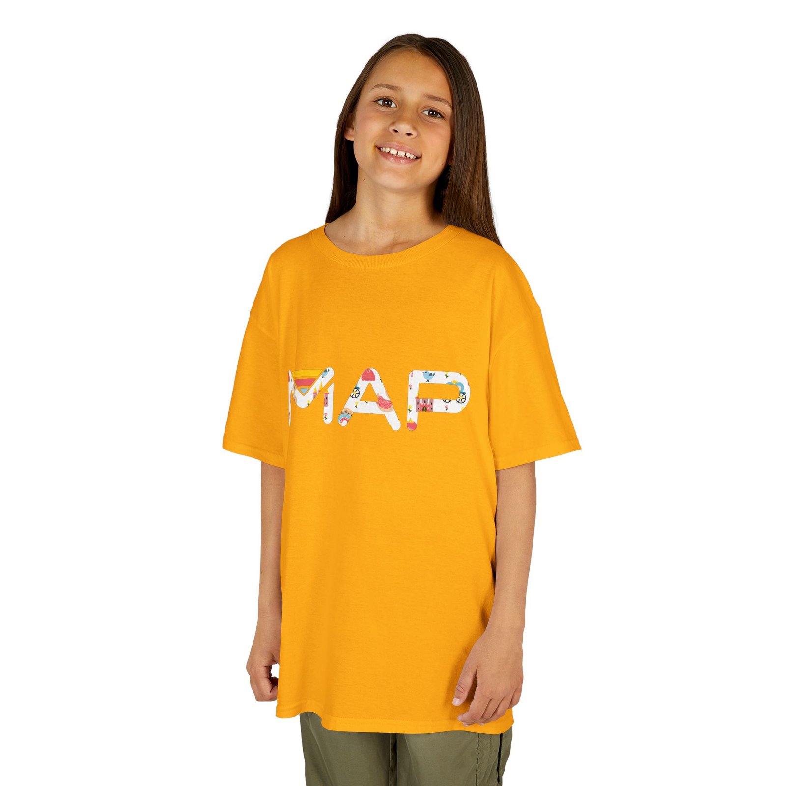 Colorful Map Kids Tee, Fun Geographical T-Shirt for Children, Adventure Gift, Educational Clothing, Summer Playwear, Travel Enthusiast - Image 4
