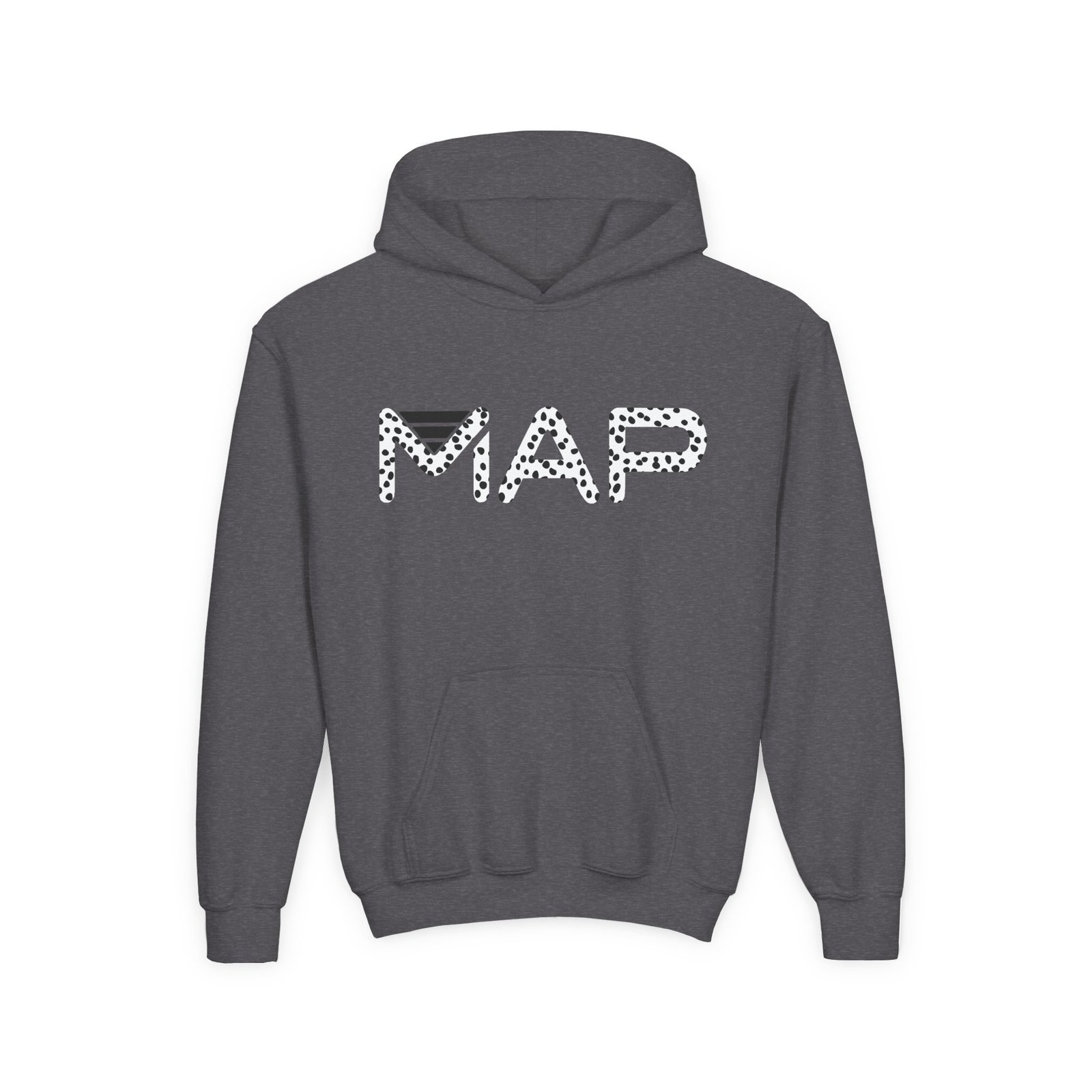 Stylish Youth Hoodie with MAP Design, Cozy Pullover for Teens, Perfect for Casual Wear, Gifts for Birthdays, Holidays - Image 5