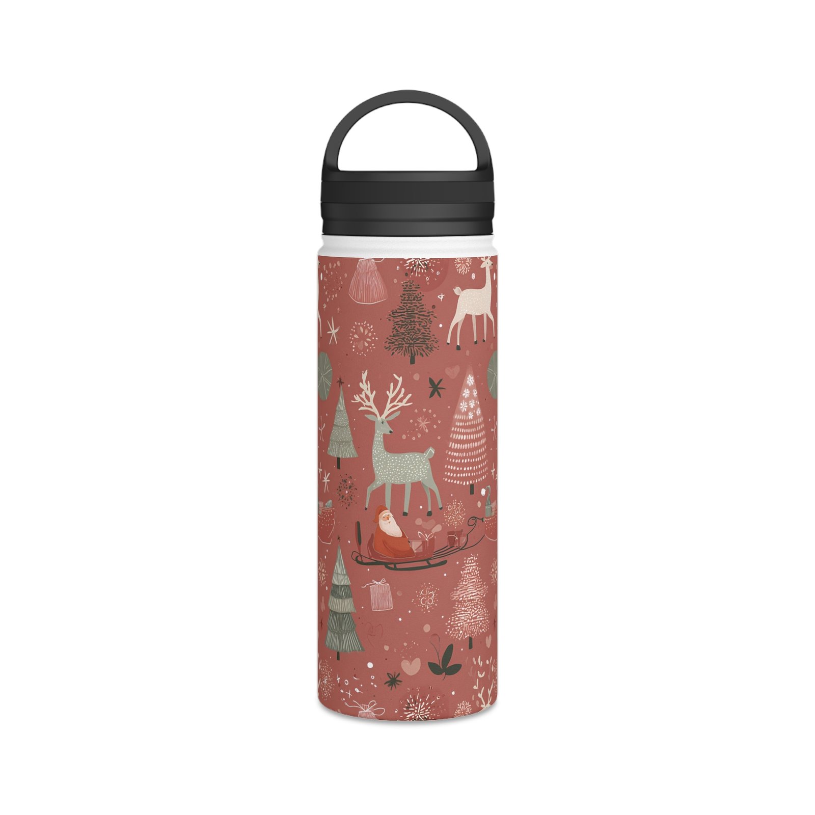 Stainless Steel Water Bottle, Handle Lid - Image 8
