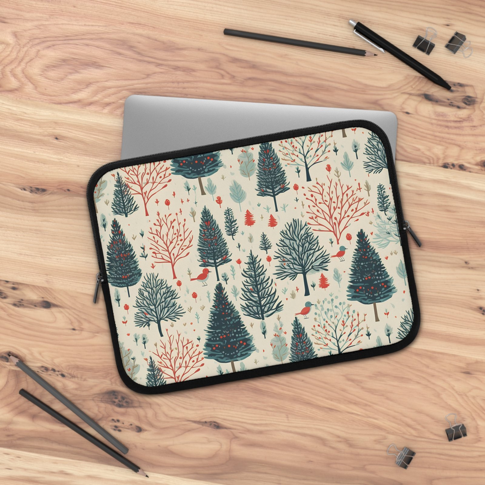 Forest-Themed Laptop Sleeve, Stylish Tech Case, Cute Laptop Cover, Gifts for Eco-Lovers, Holiday Present for Students - Image 17
