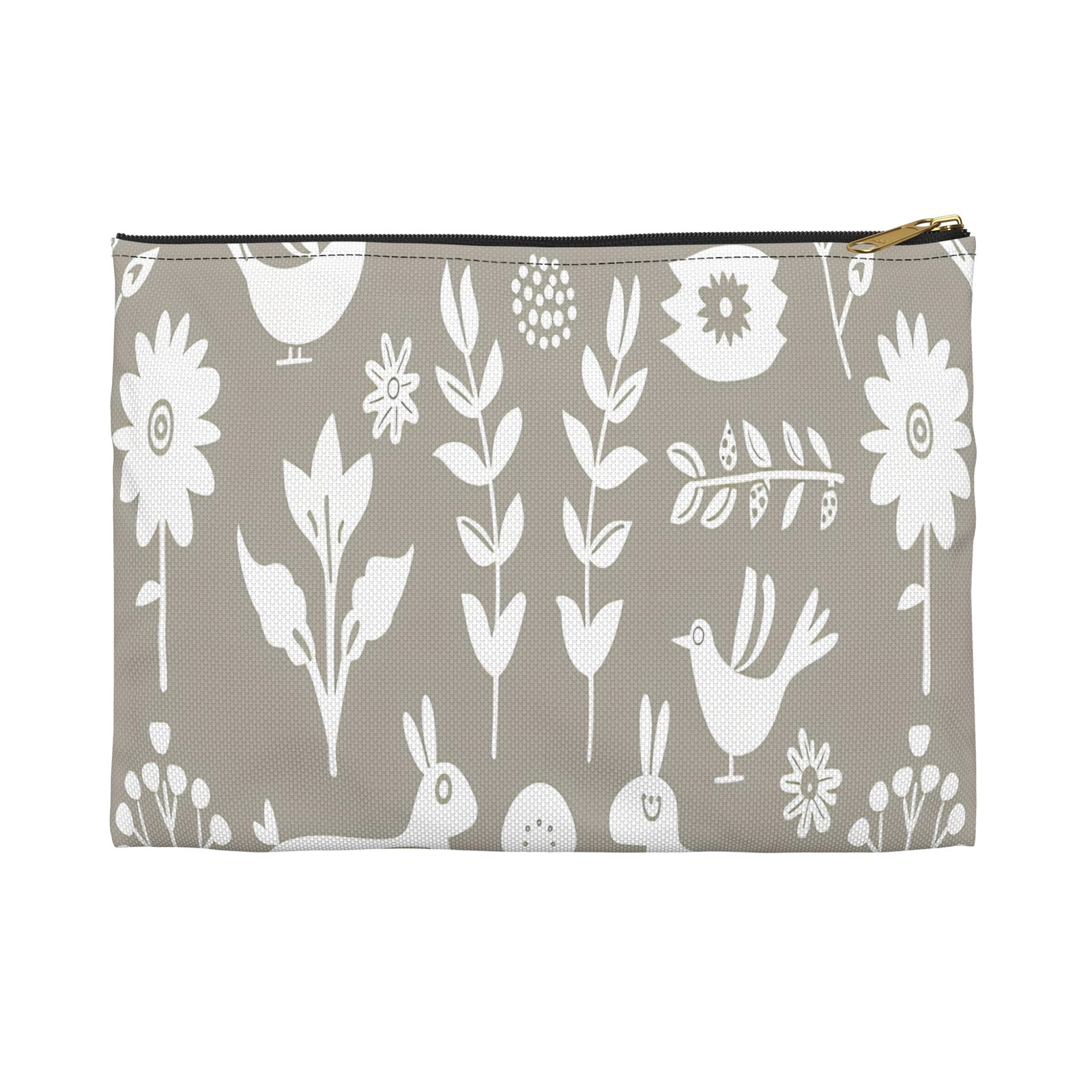 Whimsical Floral Accessory Pouch, Cute Makeup Bag, Nature-Inspired Travel Case, Gift for Her, Boho Storage - Image 7