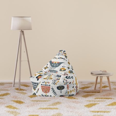 Whimsical Bean Bag Chair Cover for Cozy Spaces, Boho Decor, Kids & Adults, Living Room Accent, Perfect for Relaxing & Game Rooms