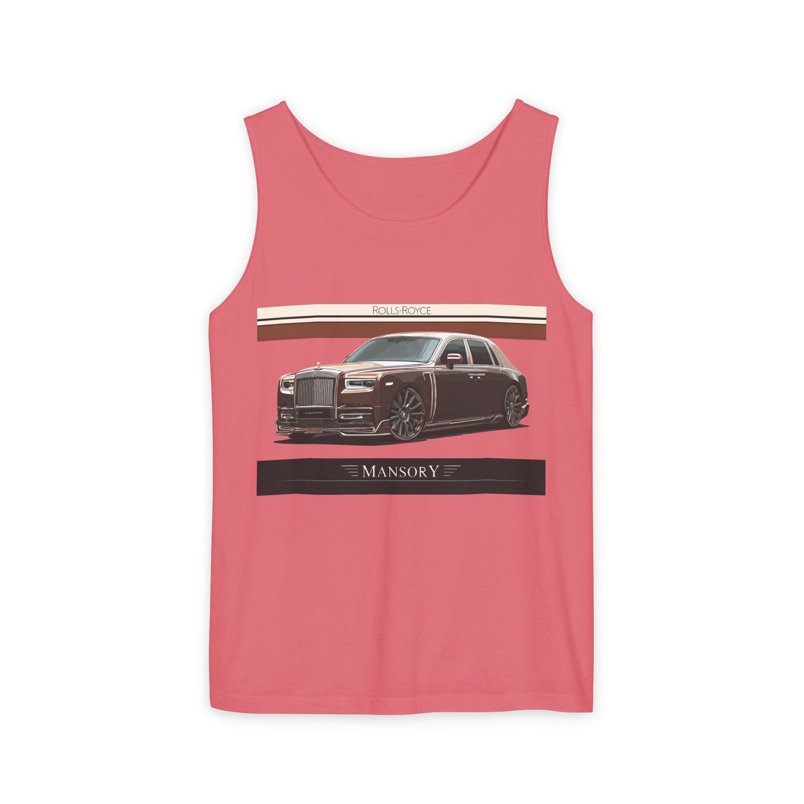 Luxury Car Graphic Unisex Tank Top, Casual Summer Wear, Perfect Gift for Car Enthusiasts, Birthday, Father's Day, Car Show Merchandise - Image 51