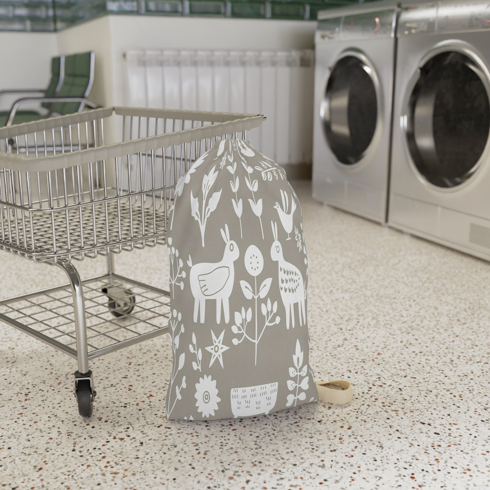 Charming Laundry Bag for Home Organization, Stylish Storage, Gift for Laundry Enthusiasts, Kids Room Decor, Housewarming Gift - Image 2