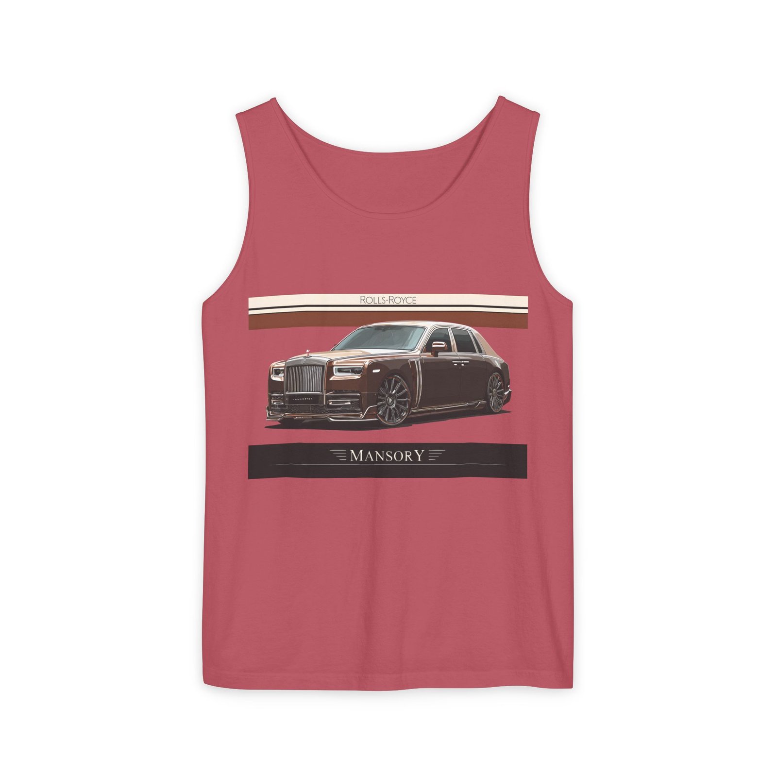 Luxury Car Graphic Unisex Tank Top, Casual Summer Wear, Perfect Gift for Car Enthusiasts, Birthday, Father's Day, Car Show Merchandise - Image 48